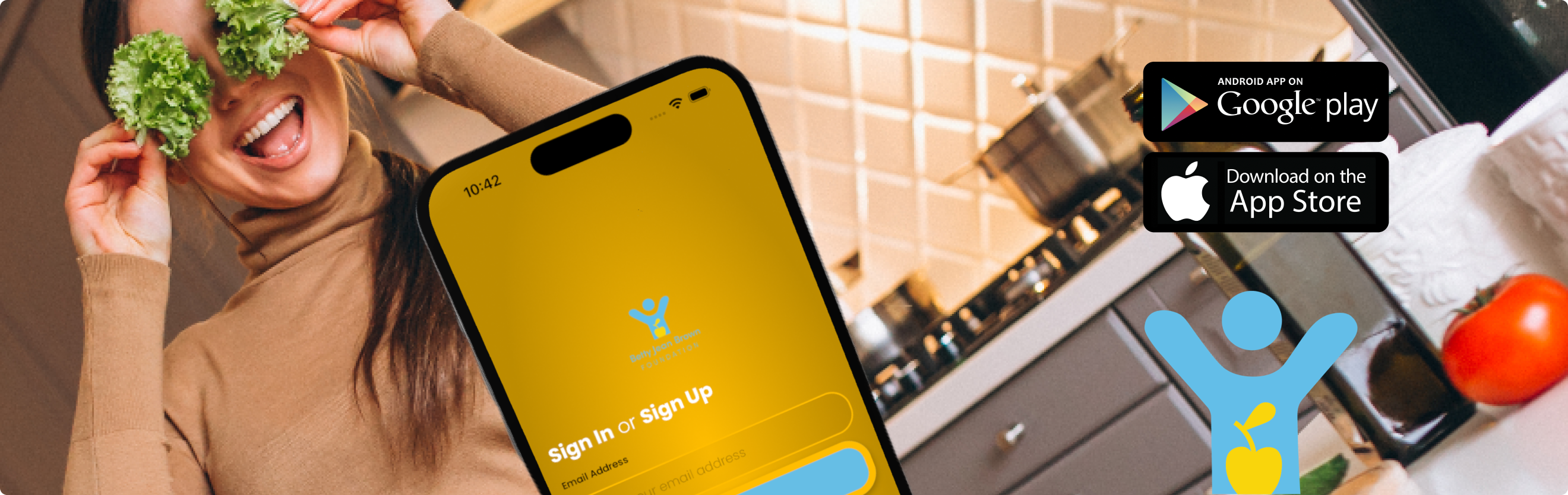 Advert for Betty's Table app created by Leaf & Pixel